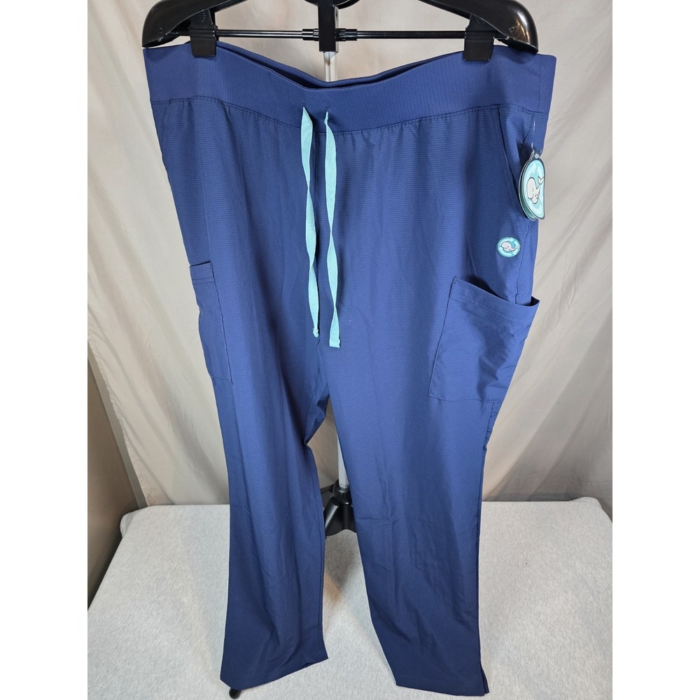 Easy Stretch Blue Scrub‎ Bottoms NEW with TAGS Size 2x P